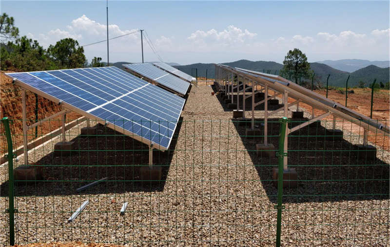 31.8KWp太陽(yáng)能光伏提灌系統(tǒng)。